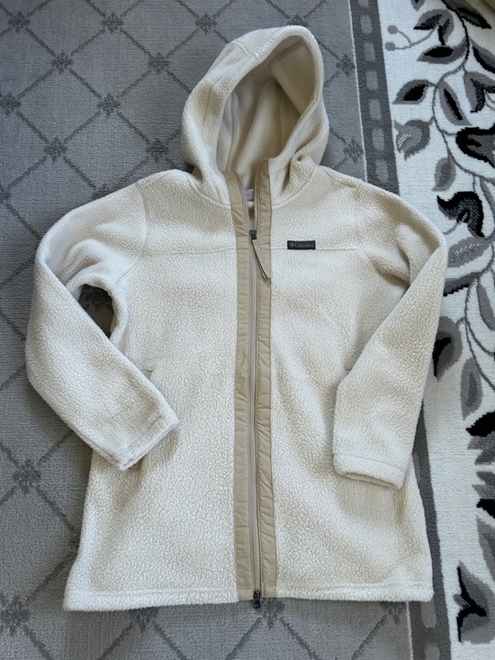 Columbia Jackets & Blazers - Columbia Cream Sherpa Hooded Jacket